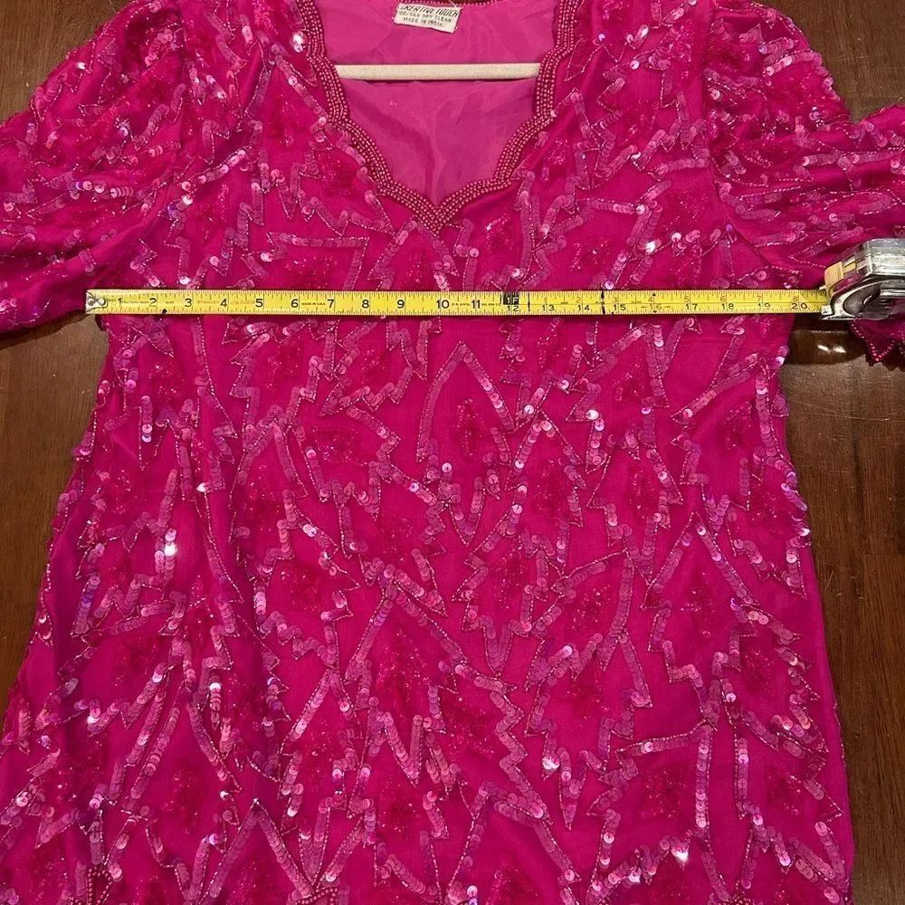 Vintage Creative Touch sequin blouse - Picture 3 of 5